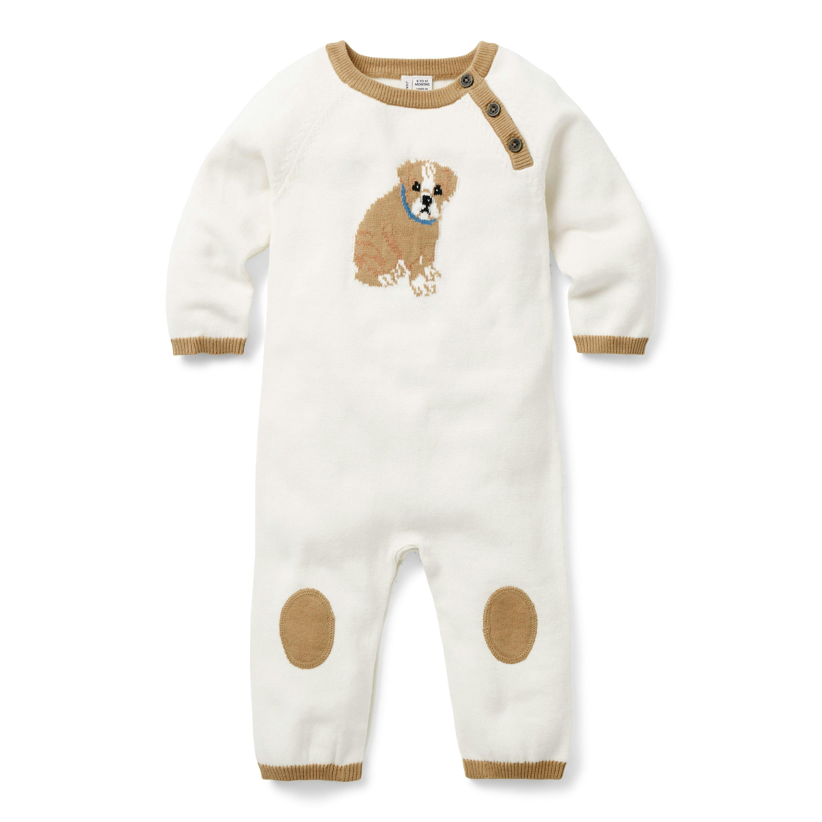 Baby Dog Sweater One-Piece, ivory