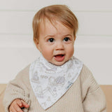 4 Pack Baby Bandana Bibs - Gage