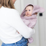Hooded Towel + Wash Mitt Set Orchid