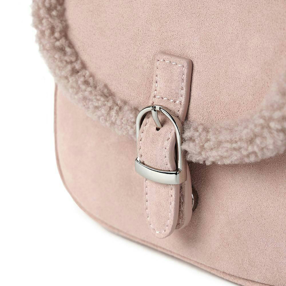 Shae Suede Crossbody Buckled Bag
