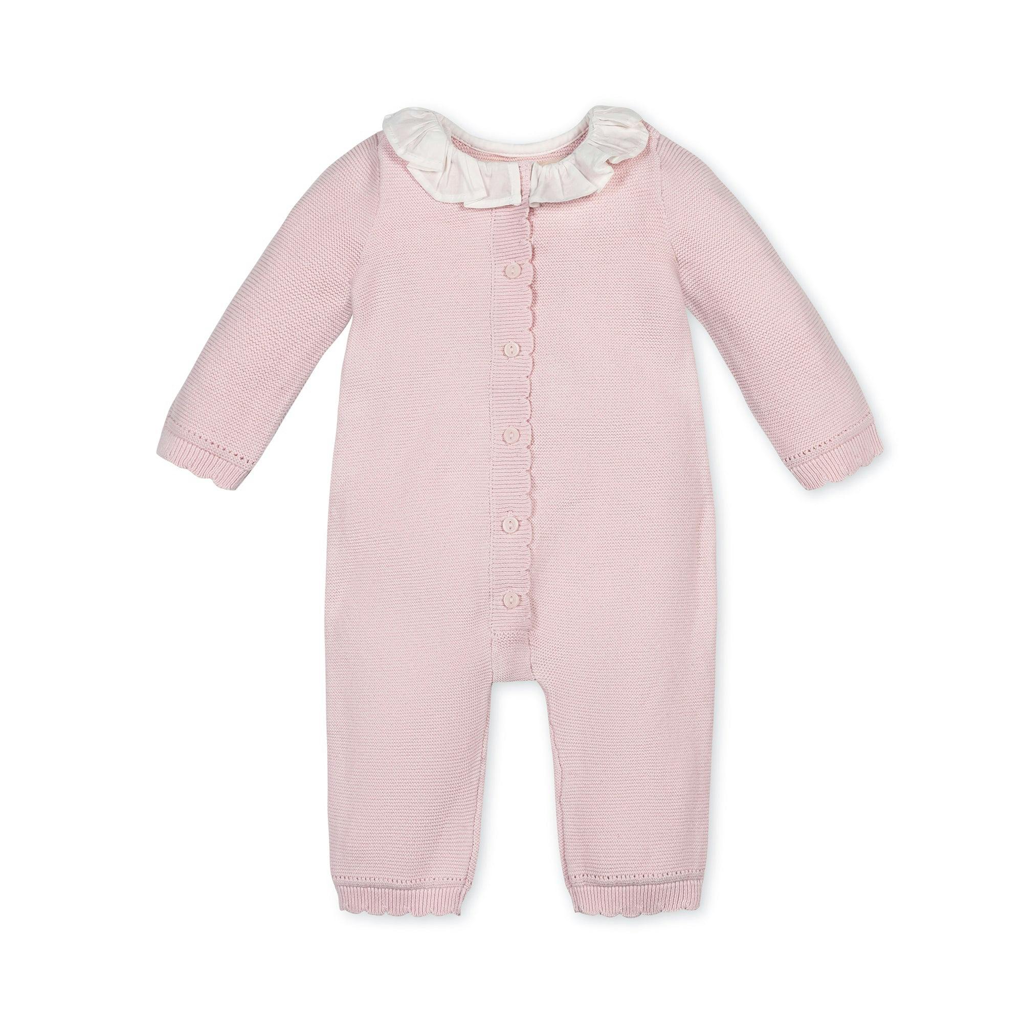 Organic Ruffle Collar Sweater Romper