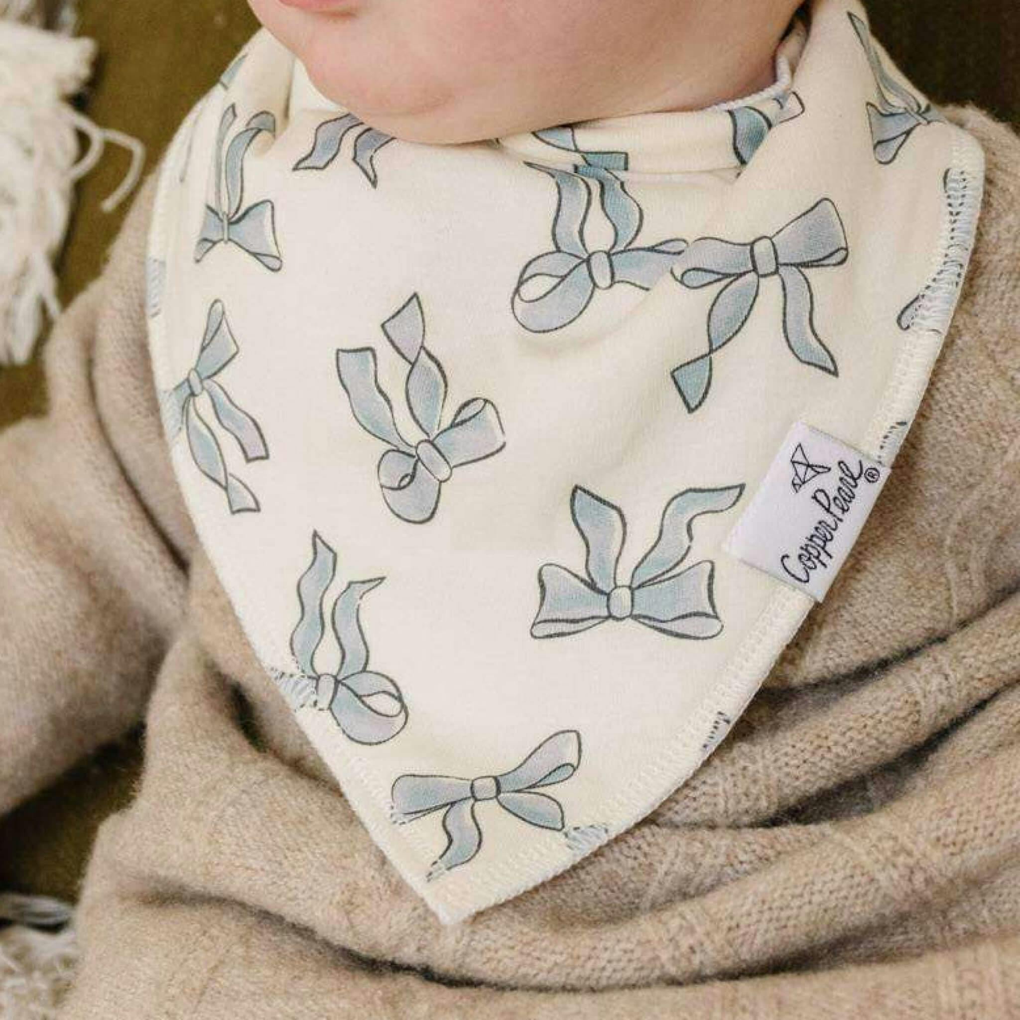 4 Pack Baby Bandana Bibs - Gemma In Tan