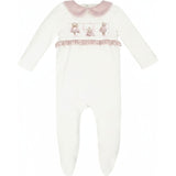 Charlene Ballerina Bear Velour Footie