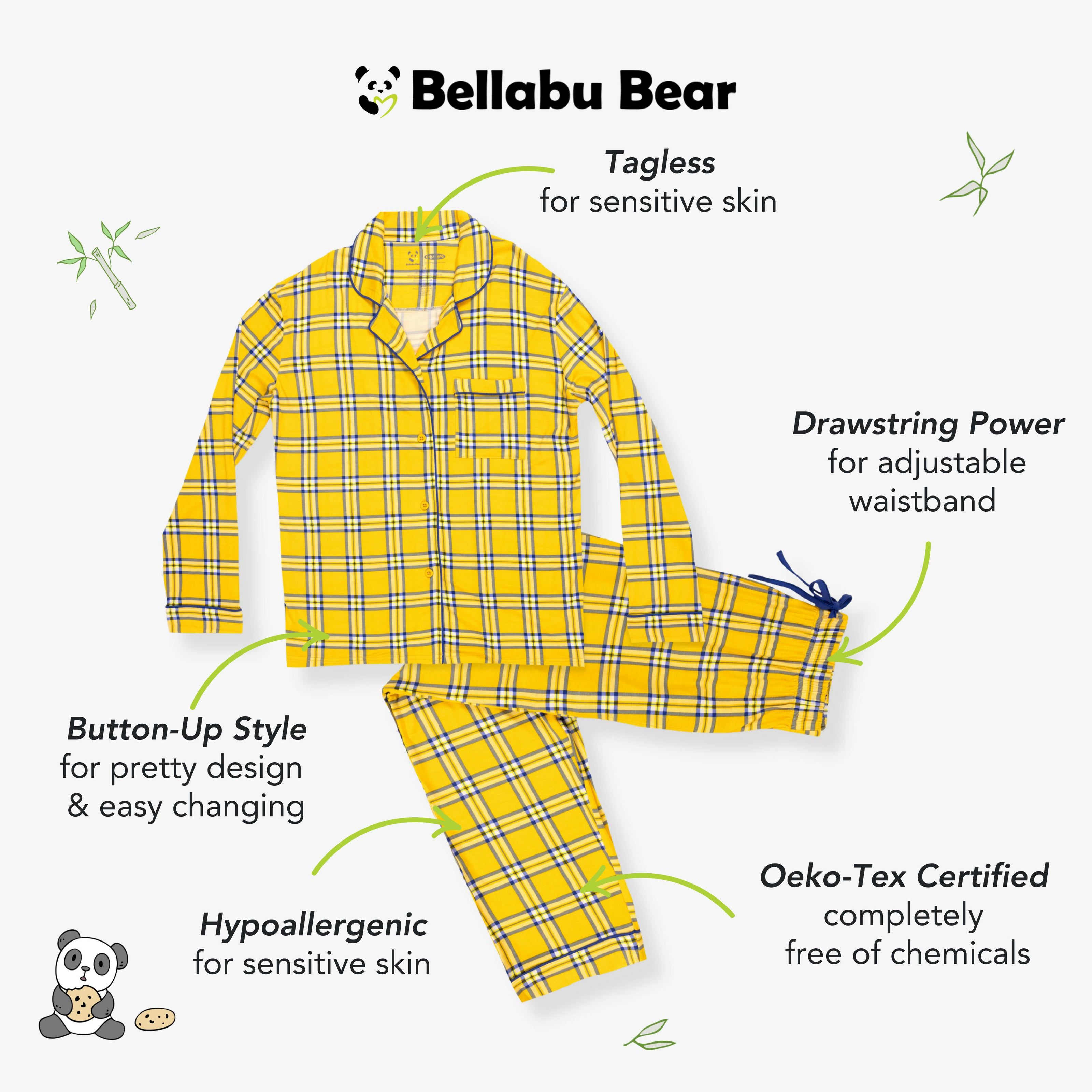 Clueless Total Betty Plaid Bamboo Men's Pajama Set