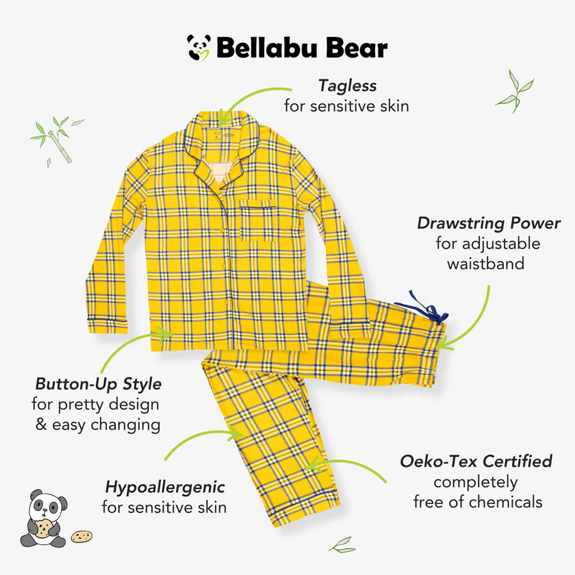 Clueless Total Betty Plaid Bamboo Women's Pajama Set