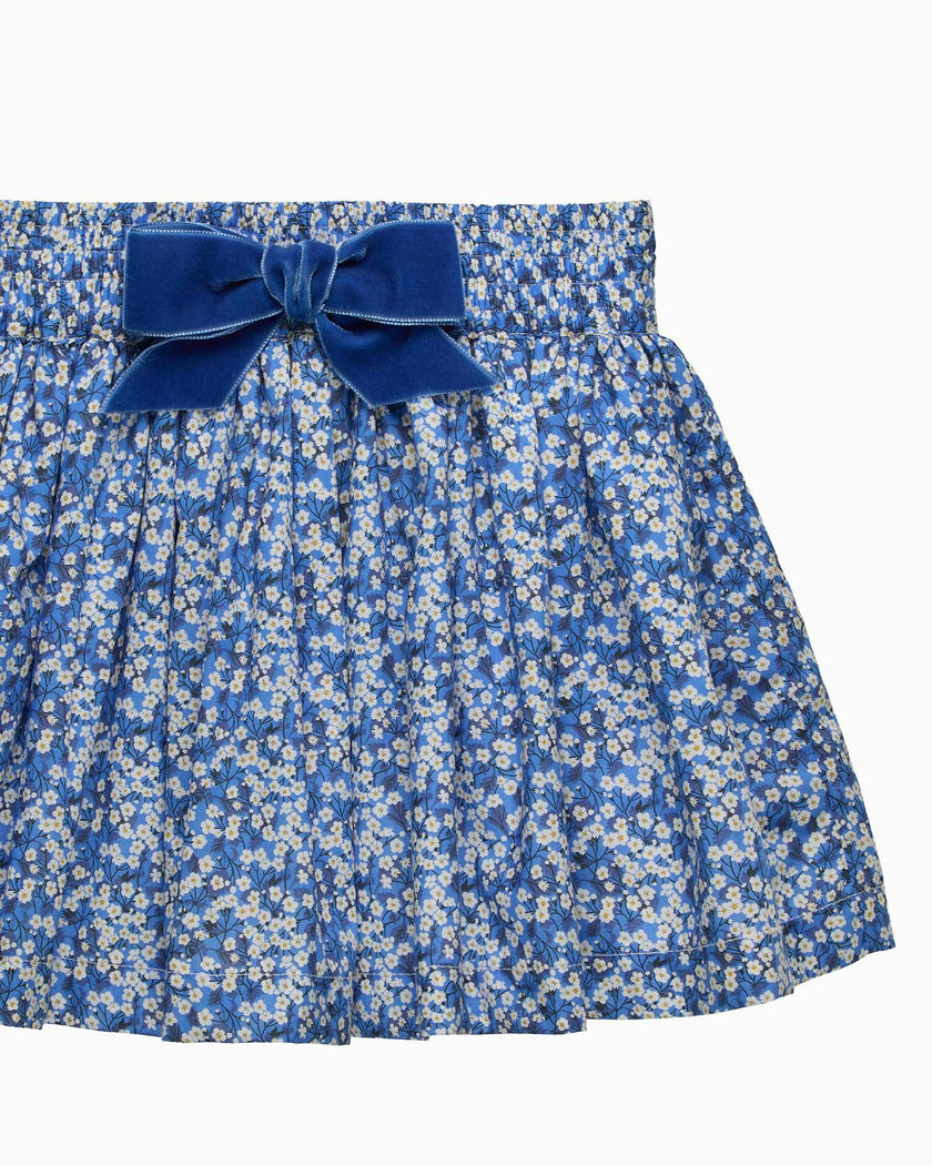 Bow Skirt in Blue Mitsi Valeria