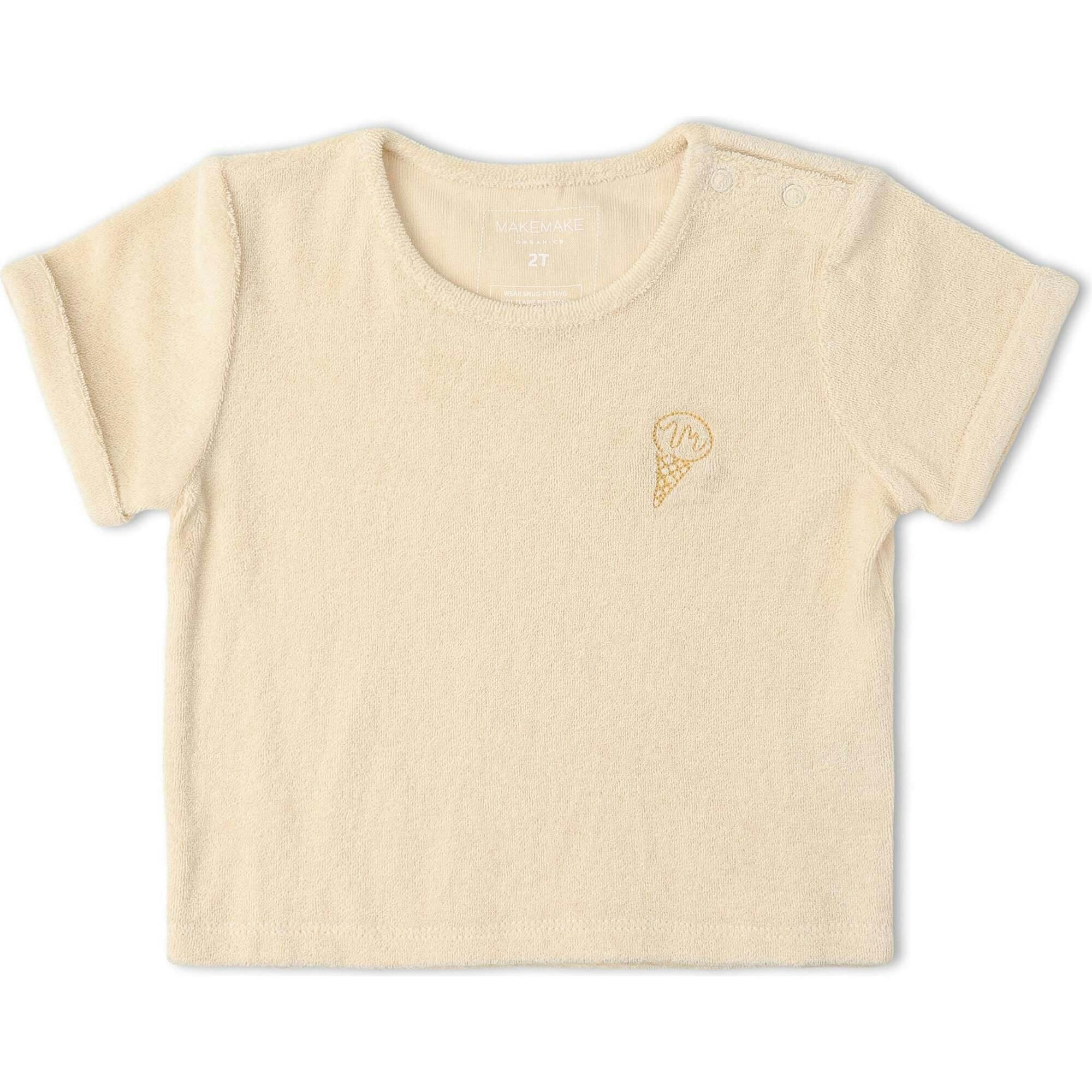 Organic Terry Tee & Shorts Set - Butter Yellow