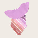 Purple Sands Rainbow One Shoulder Ruffle