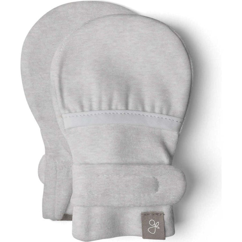 PREEMIE STAY ON MITTS | STORM GRAY — Bamboo Organic Cotton Blend, NICU Approved Preemie Size