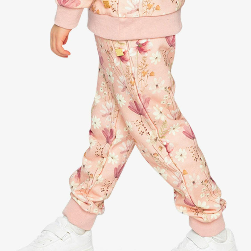 Sweatpants Pink Printed Flowers