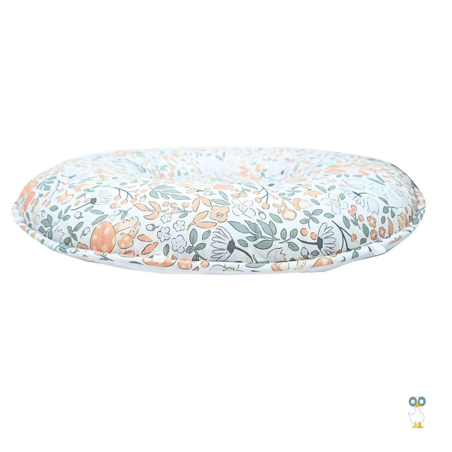 Forest Lilac Gray Floor Cushion