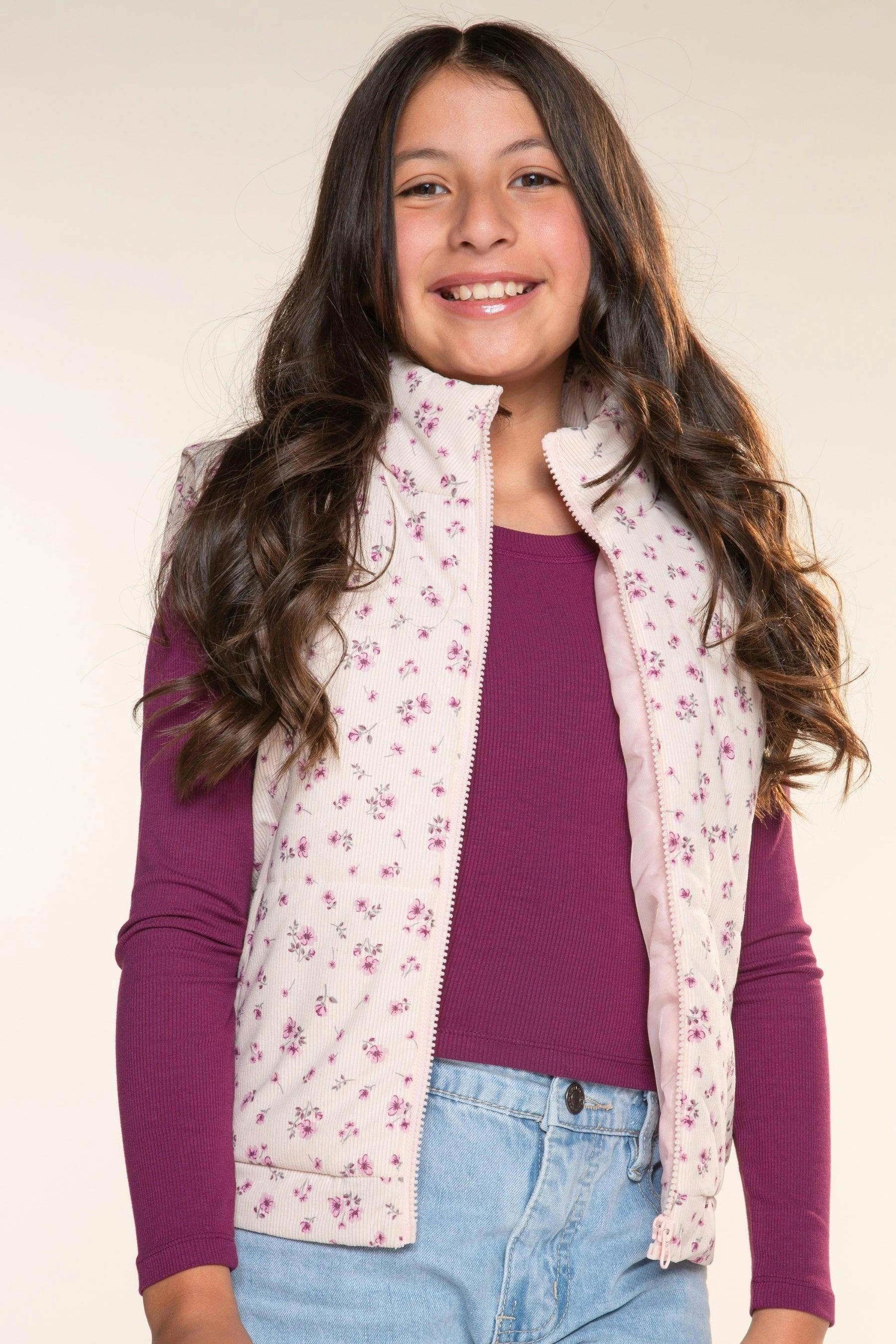 Relaxed Cuorduroy Puffer Vest