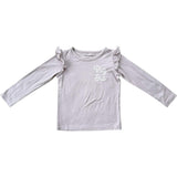 Girl's Long Sleeve Ruffle Top