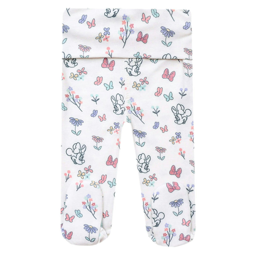 Footed Baby Pants - Minnie Mouse's Bowquet