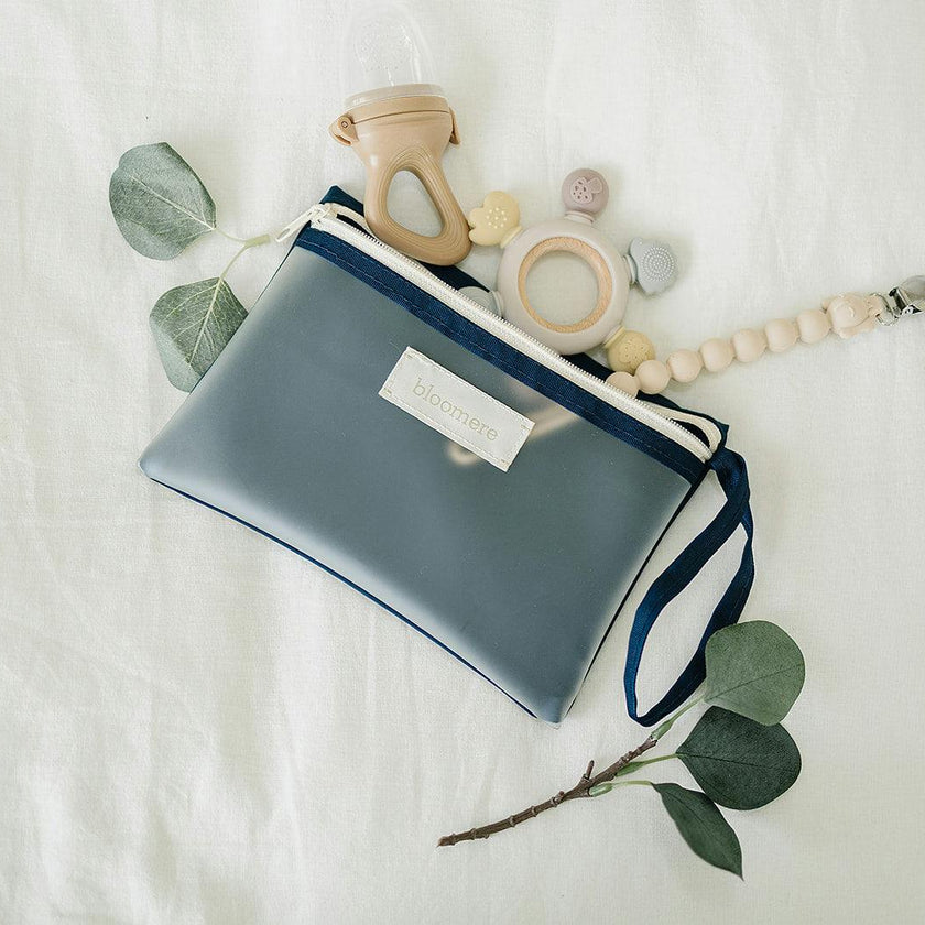 Small Pouch (Link Pink and Navy)