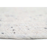 Neethu Hand-Crafted Felted Wool Round Rug, Natural