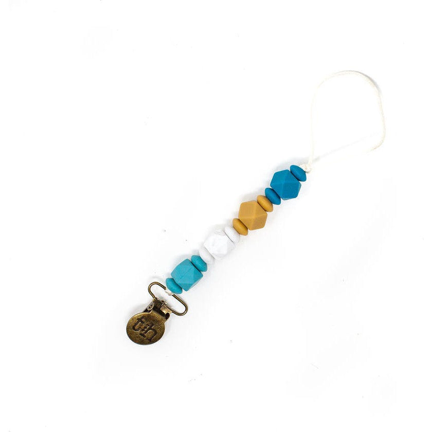 Petite Jewel Pacifier & Toy Clip