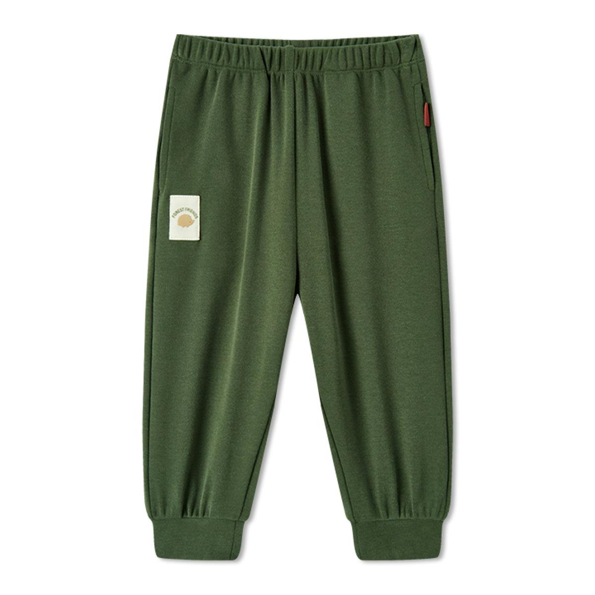Dark Green Brushed Jogger