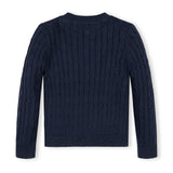 Organic Crew Neck Cable Sweater