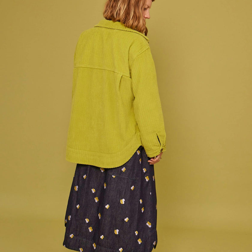Adult Jagger Apple Green Cord Overshirt