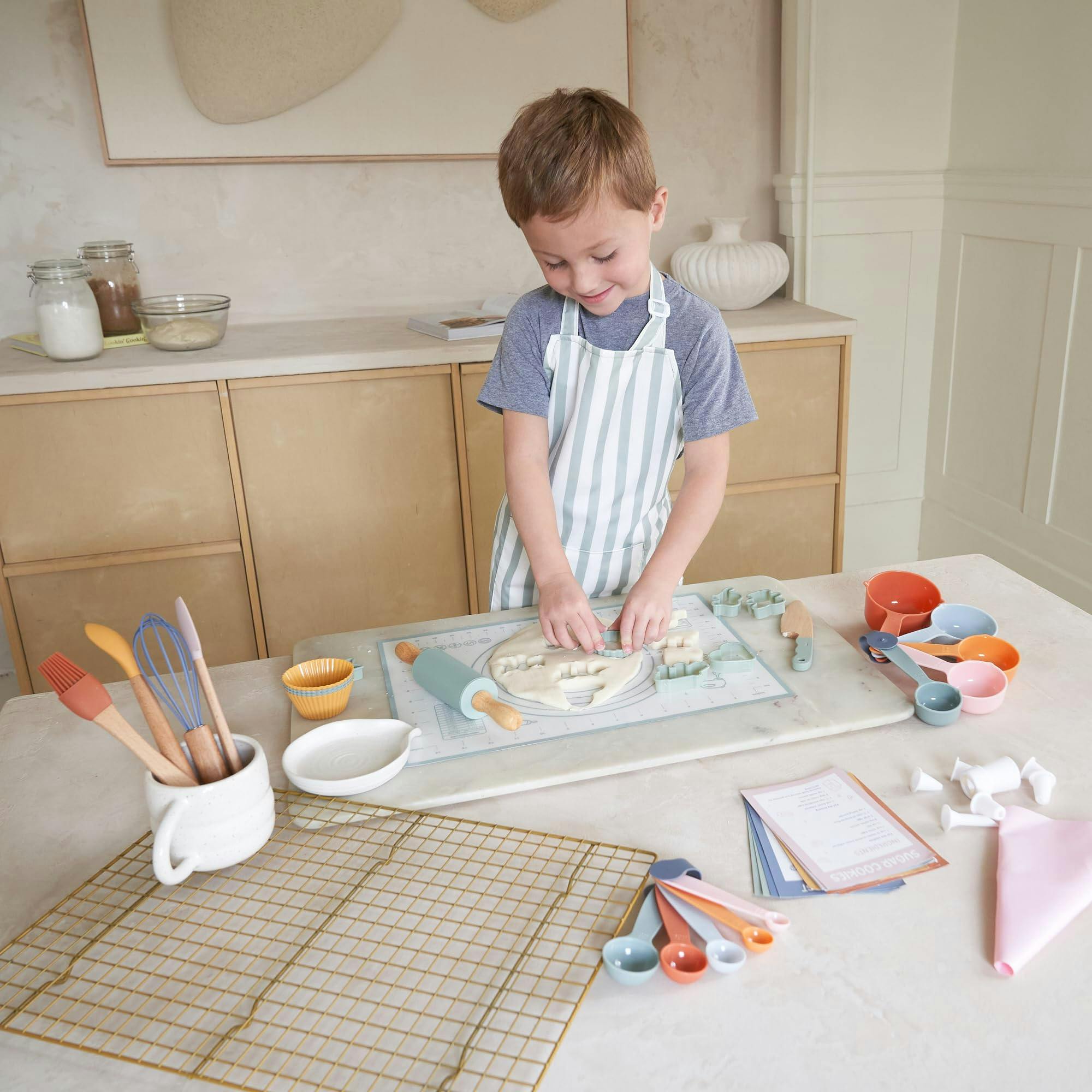 Kid Safe Cooking Tools - Kids Baking Set Gift for Girls