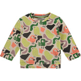 Colorful Print Long Sleeve Sweatshirt