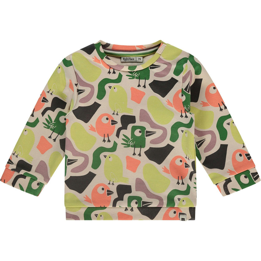 Colorful Print Long Sleeve Sweatshirt