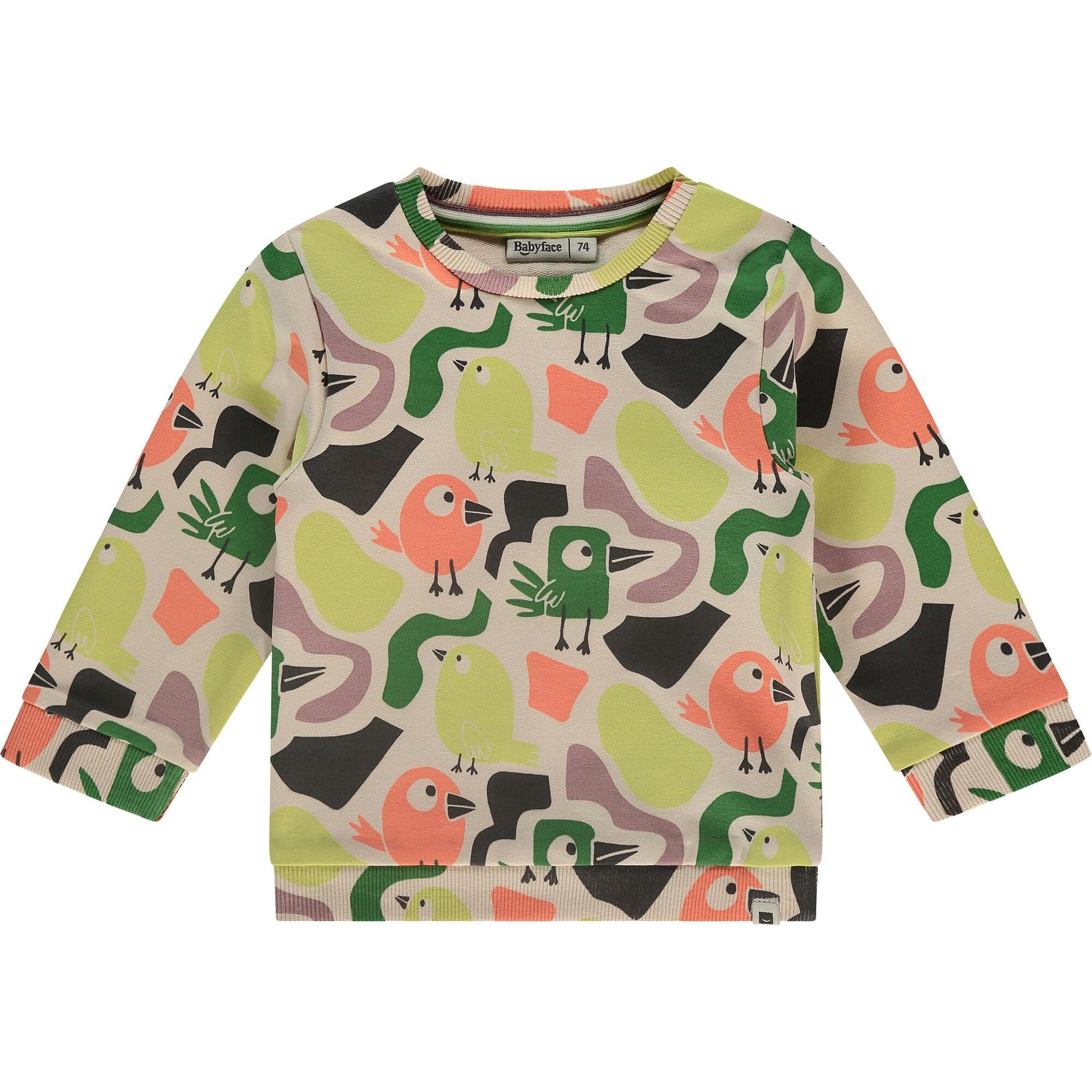 Colorful Print Long Sleeve Sweatshirt