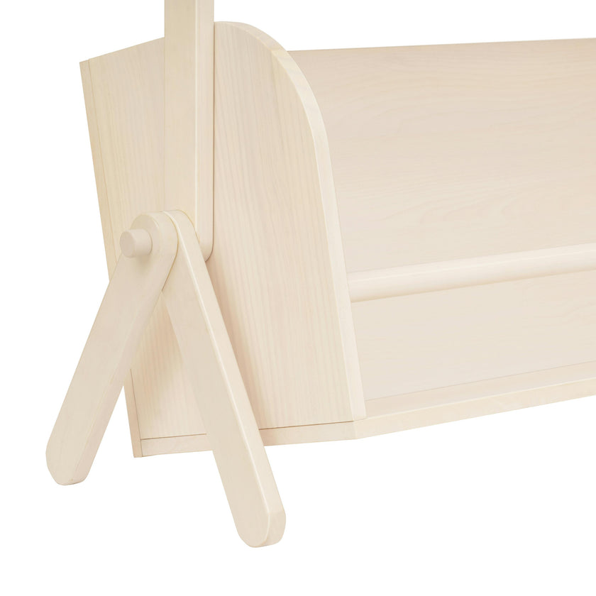 Tally Storage and Bookshelf in Washed Natural