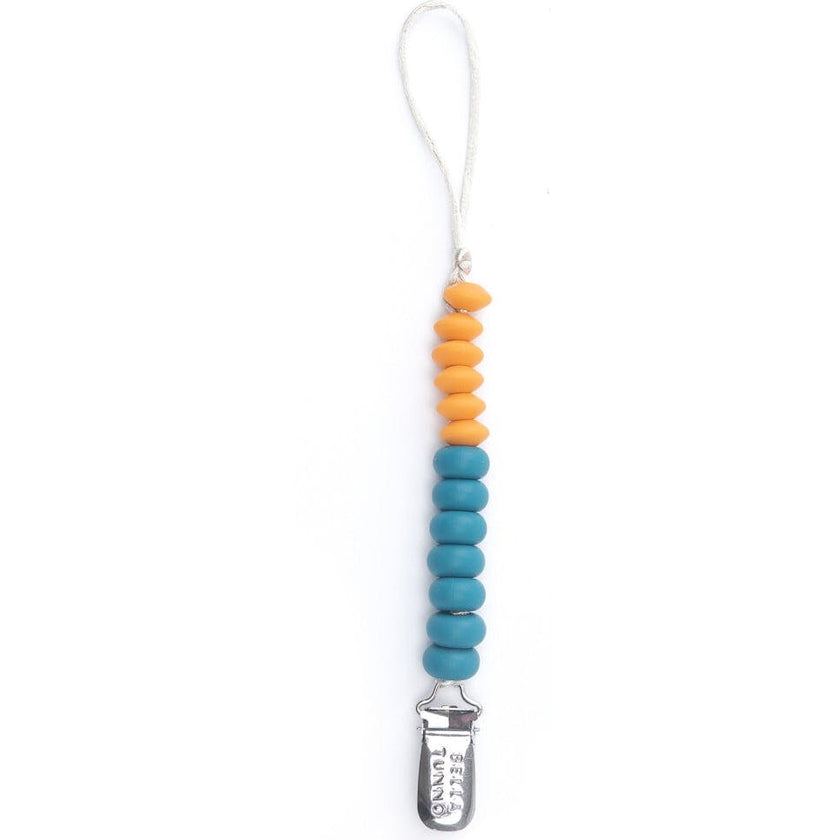 Ocean Duo Beaded Silicon Pacifier Clip