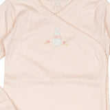 Pima Embroidered Bundle Set in Pink Bunny