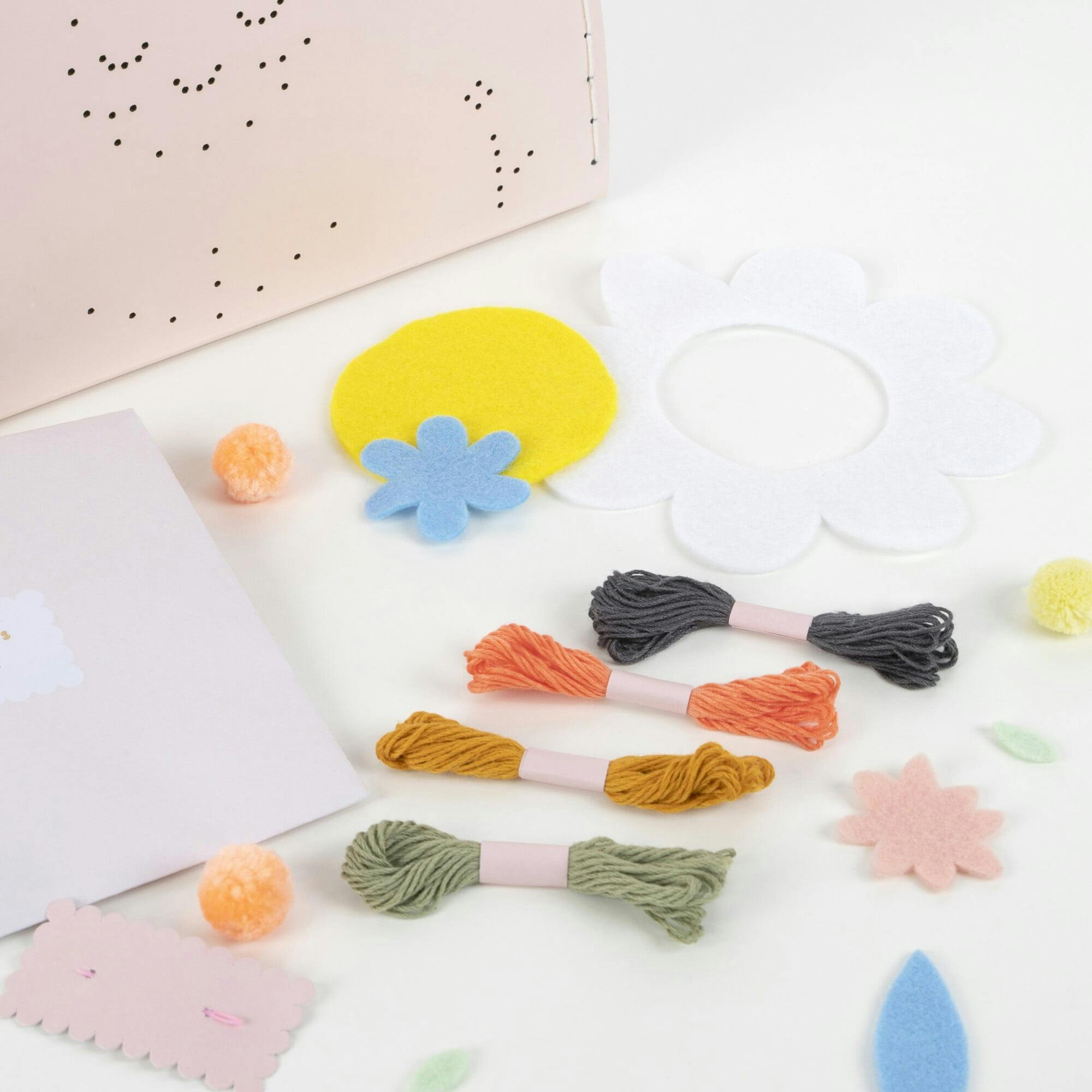 Flower Embroidery Suitcase Kit
