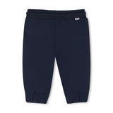 Navy Satin Jogging Pants