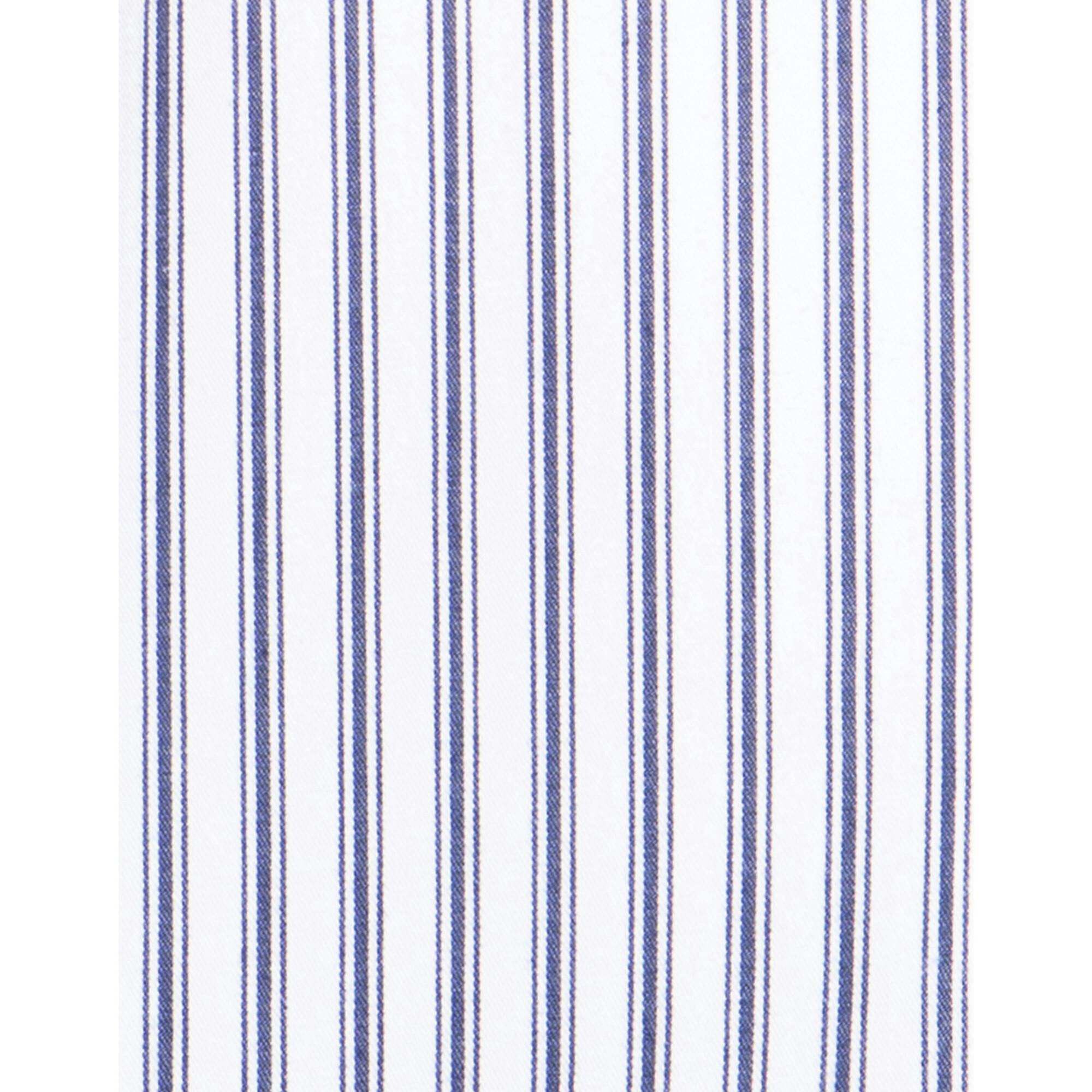 Women's Twill Pajama Set in Navy French Ticking