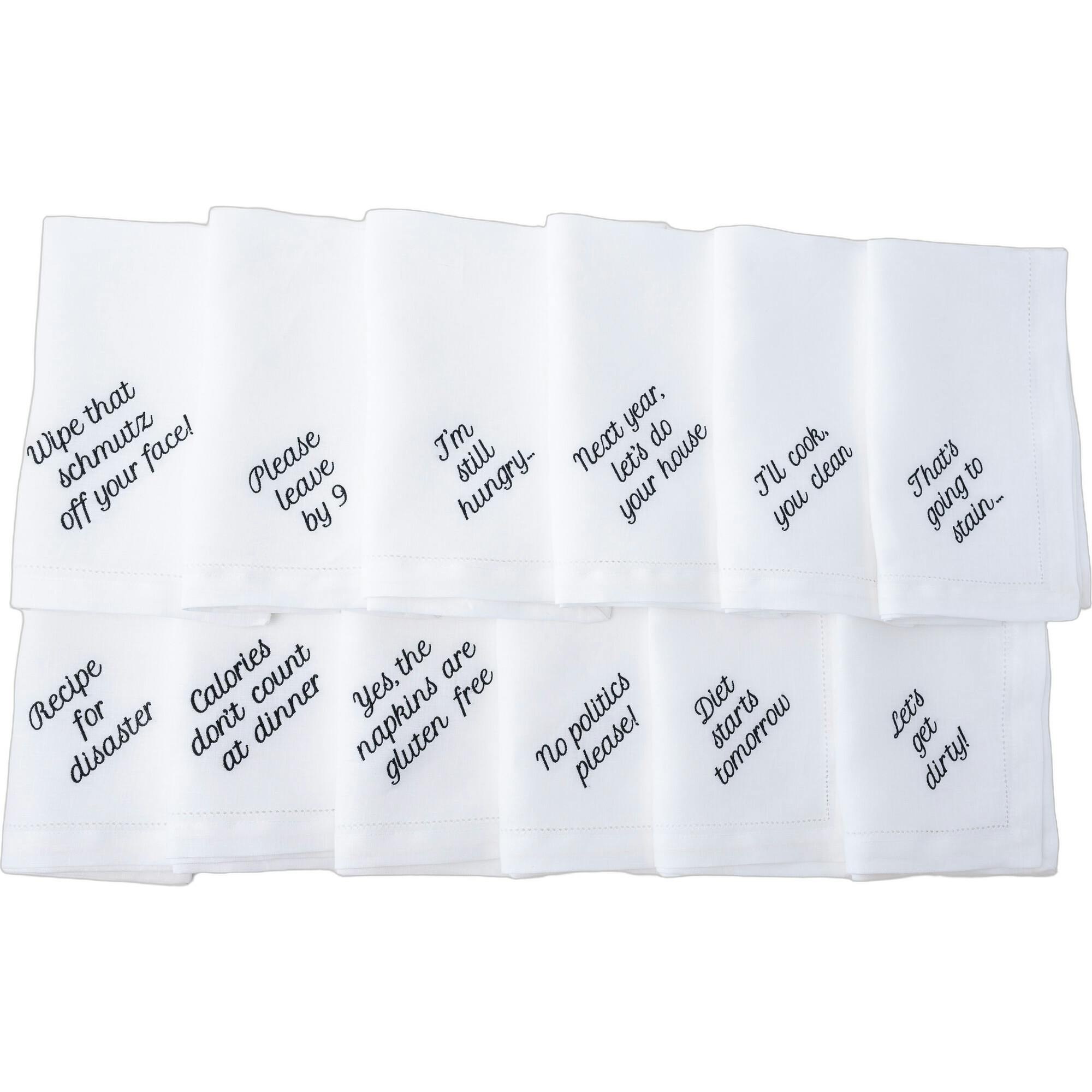 Mixed Messages Dinner Napkins