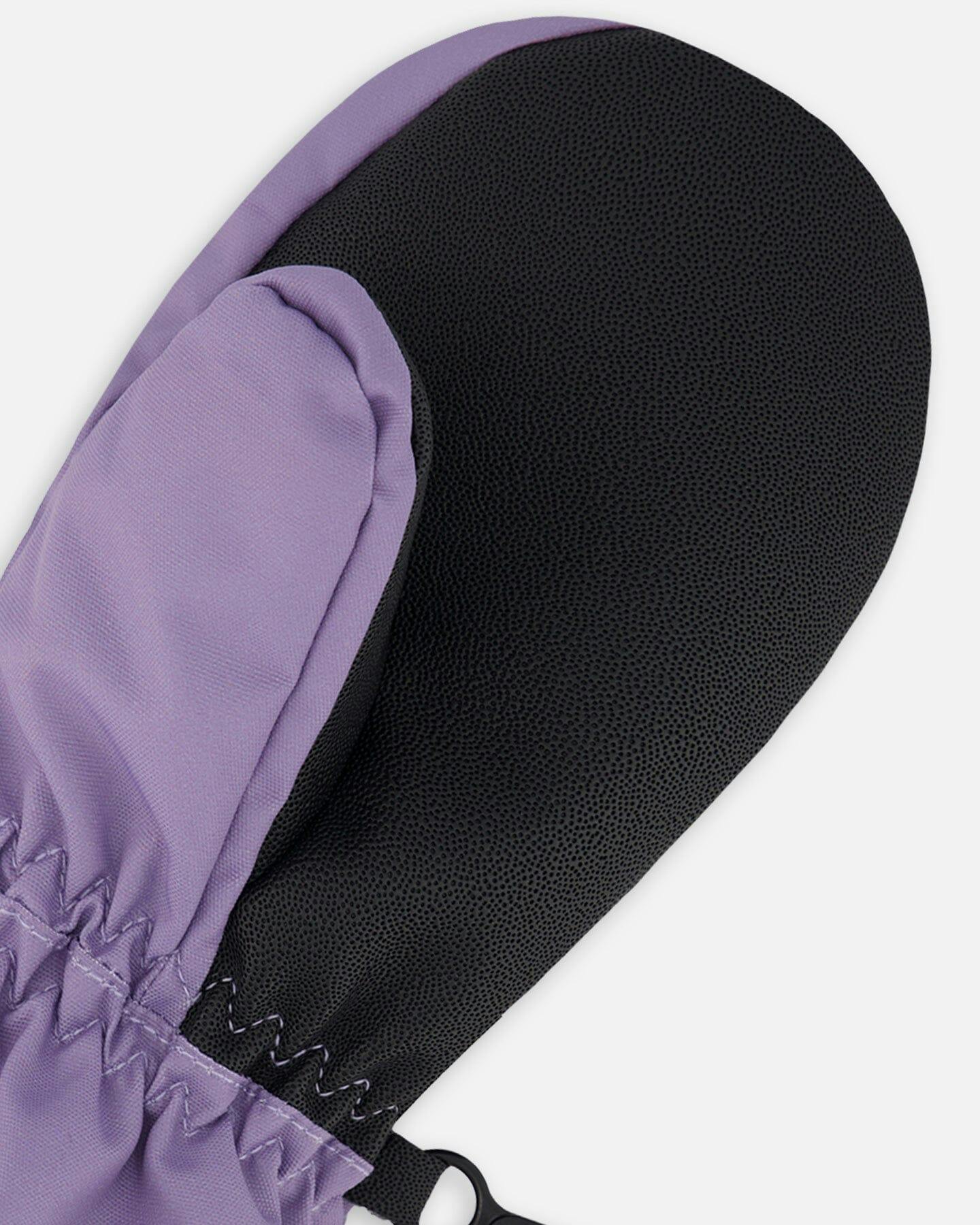 Winter Mittens Play Purple Gray