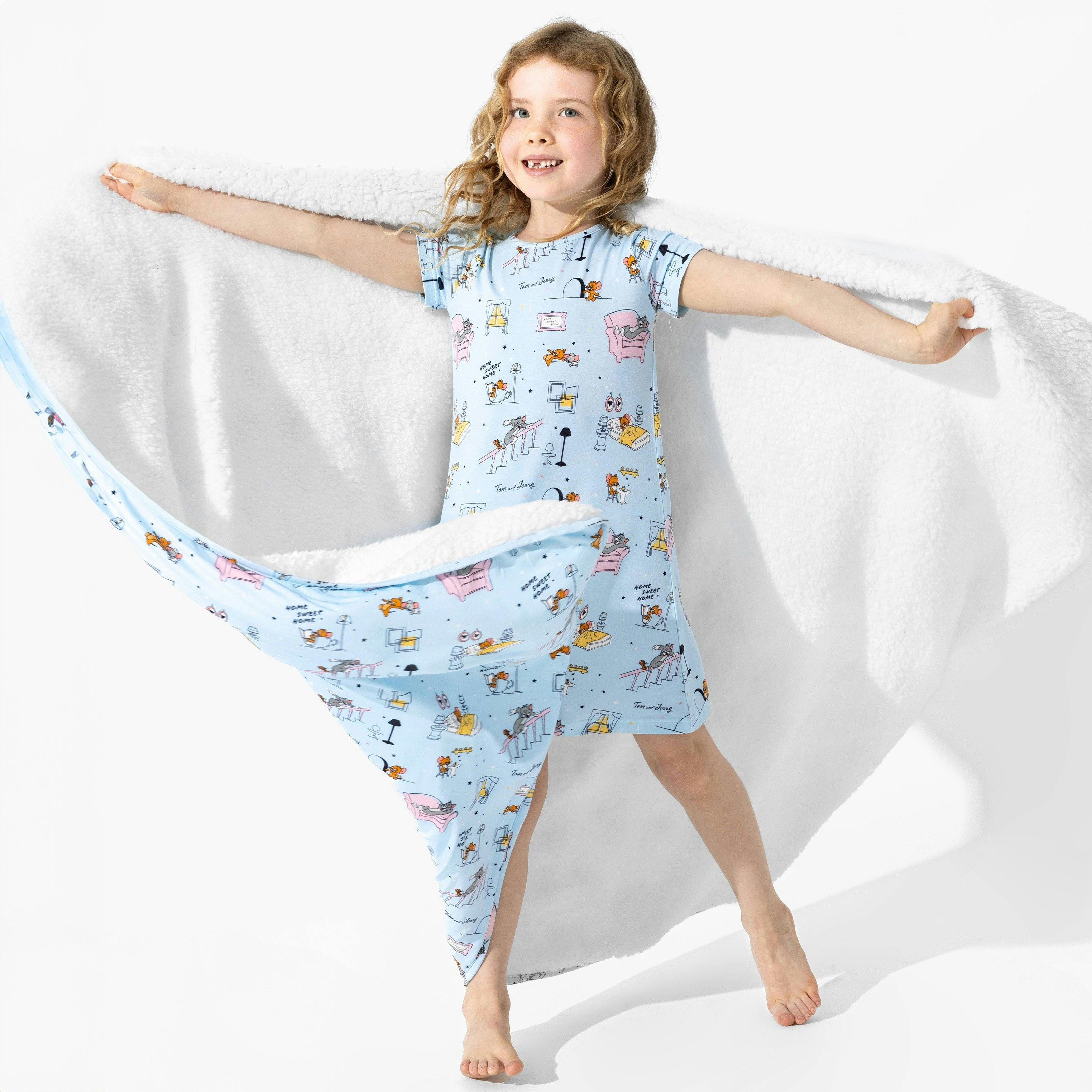 Tom & Jerry: Home Sweet Home Bamboo Girls' Short Sleeve Dress