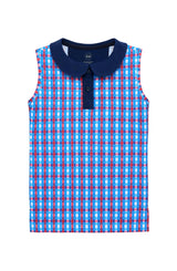 red white and gingham girly girl tank