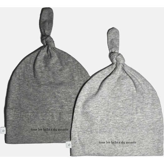 Cotton Top Knot Beanie