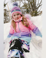 Two Piece Play Snowsuit Pink To Blue Gradient