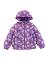 Blake Hooded Reversible Lightweight Down Puffer Jacket, Flying Unicorn