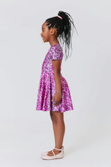 Girls Cap Sleeve Skater Dress