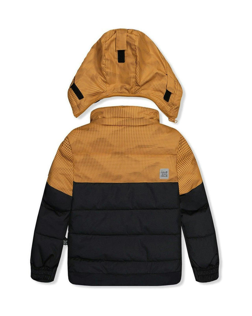 Two Piece Play Snowsuit Brown And Black With Brown Pants