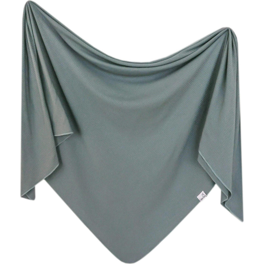 Moss Rib Knit Swaddle Blanket
