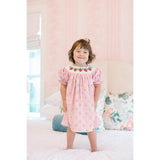 Checkered Strawberry Smocked Dress