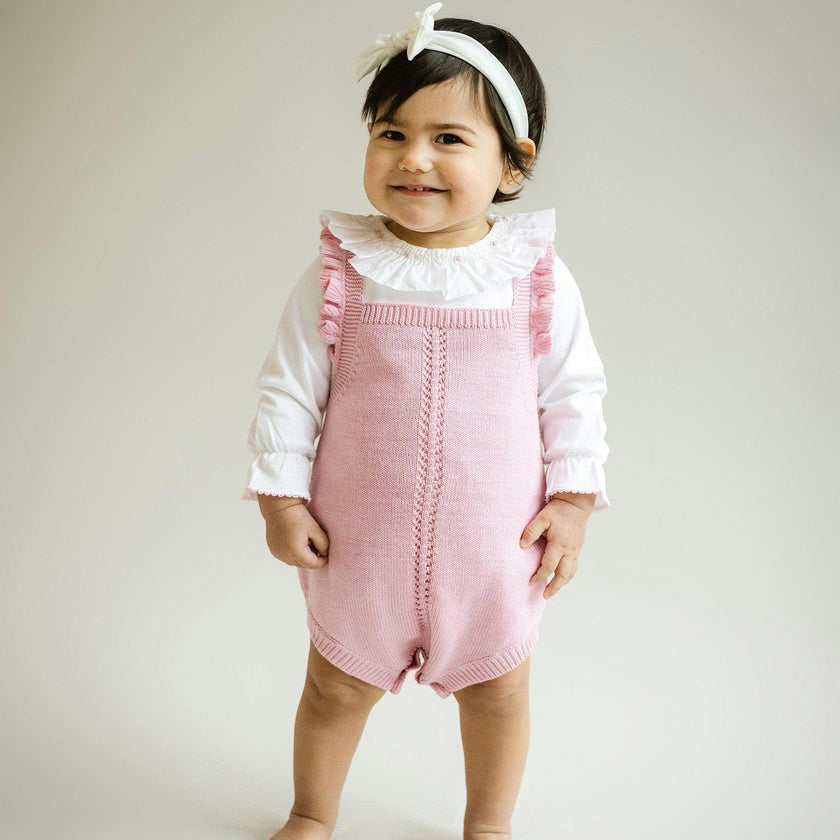 Smocked Collar Bubble Romper