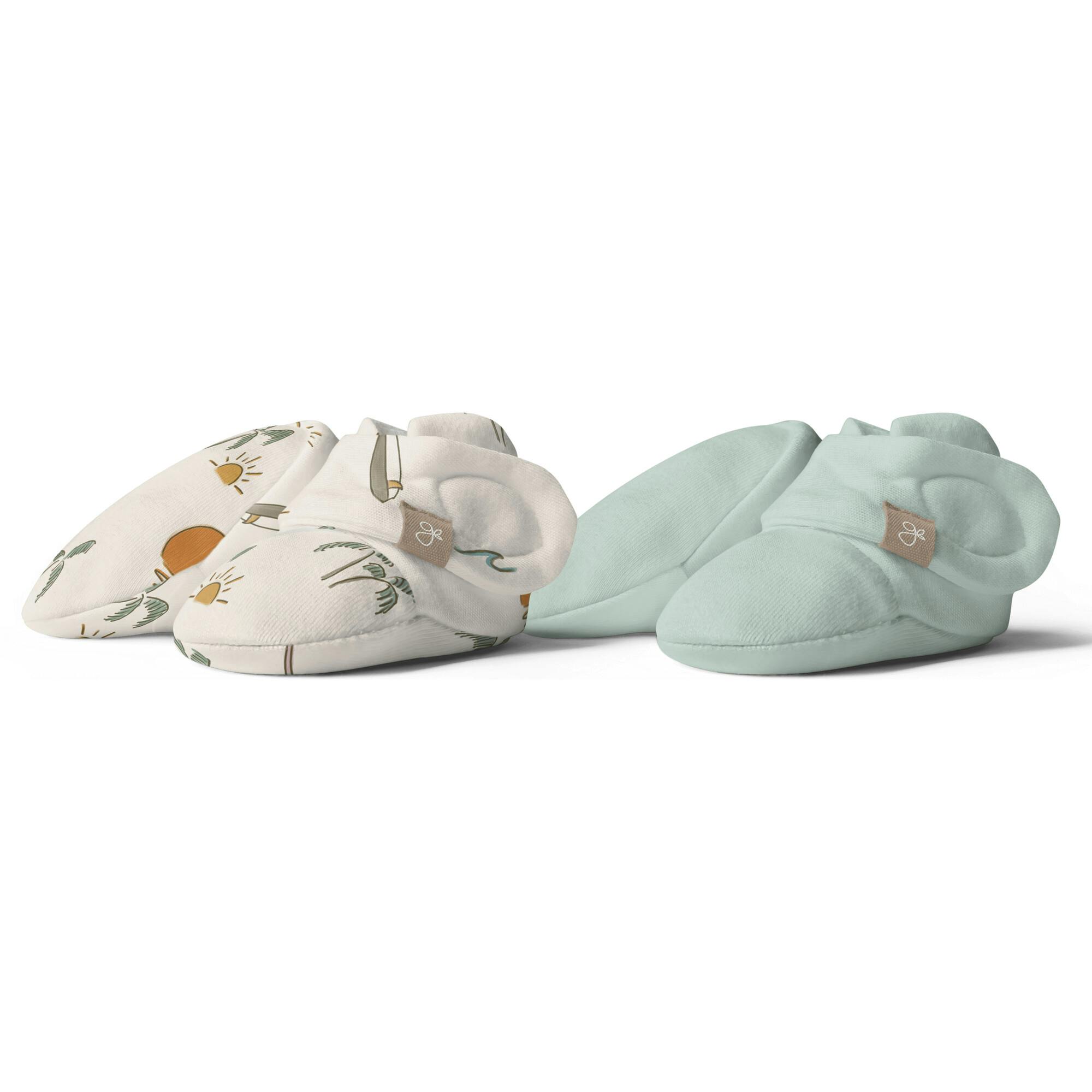 STAY ON 2-PACK BOOTS | MANY MOONS + PEBBLE — Bamboo Organic Cotton Blend