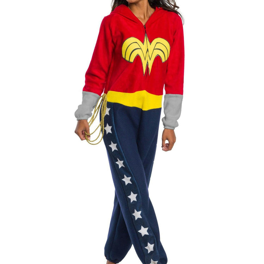 Women's DC Super Hero Wonder Woman Zipsters Costume