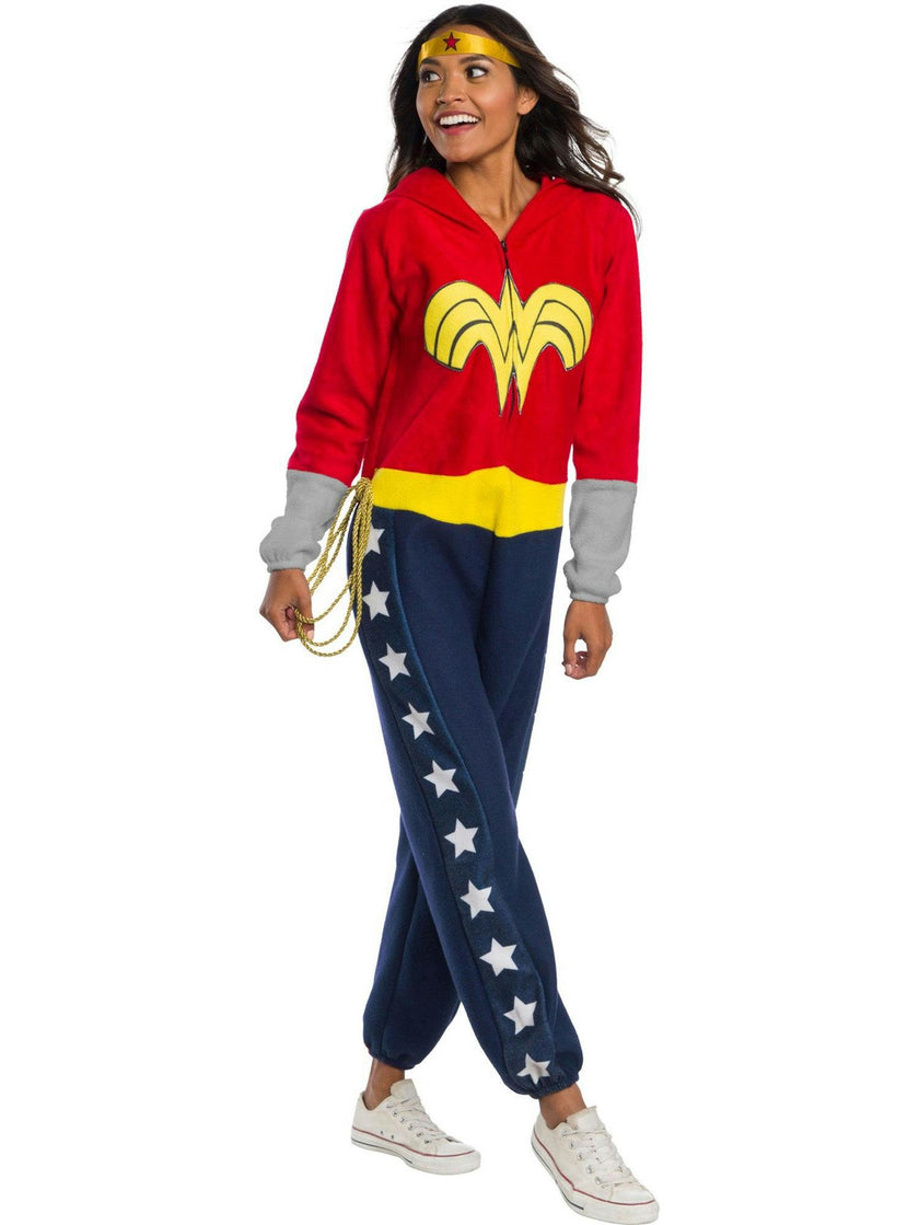 Women's DC Super Hero Wonder Woman Zipsters Costume