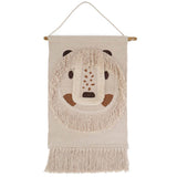 Hand-Woven Fringed Wall Hanging